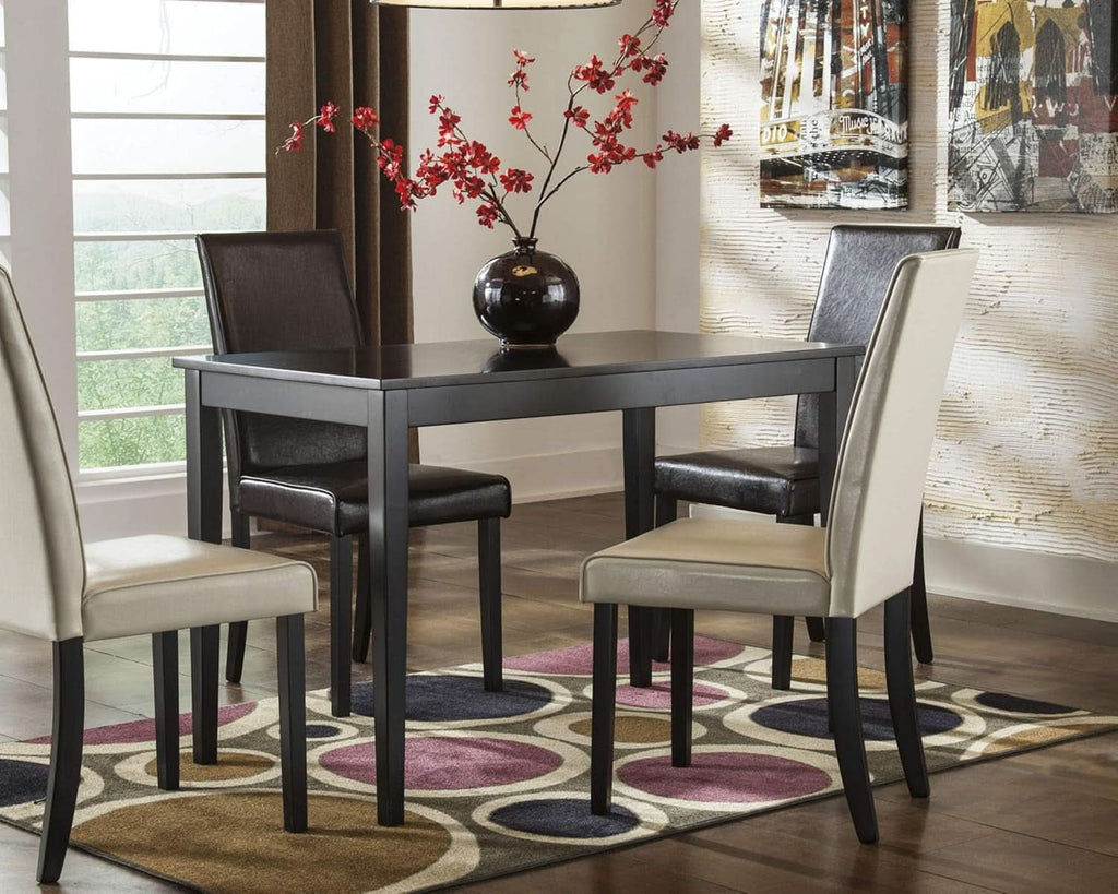 Kimonte Black Dining Room Table Rectangular Contemporary-1