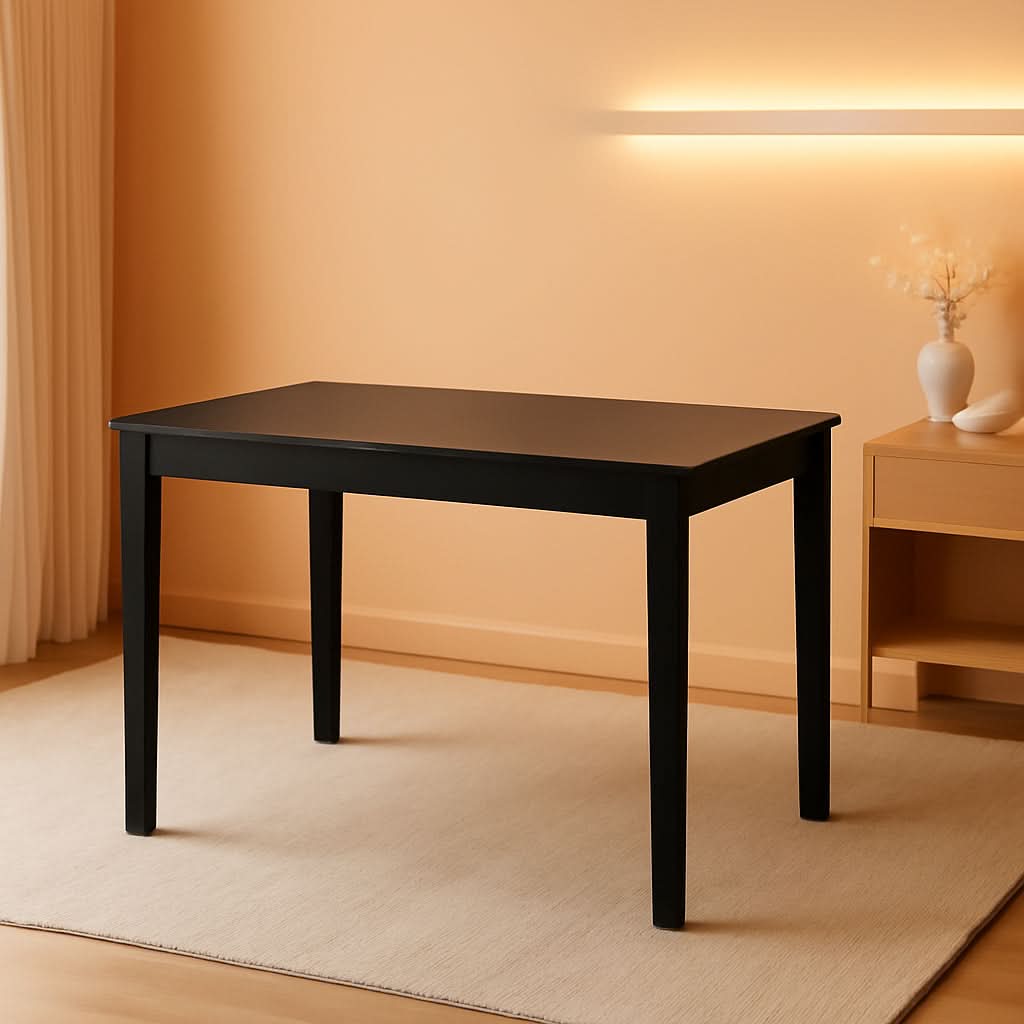 Kimonte Black Dining Room Table Rectangular Contemporary-0