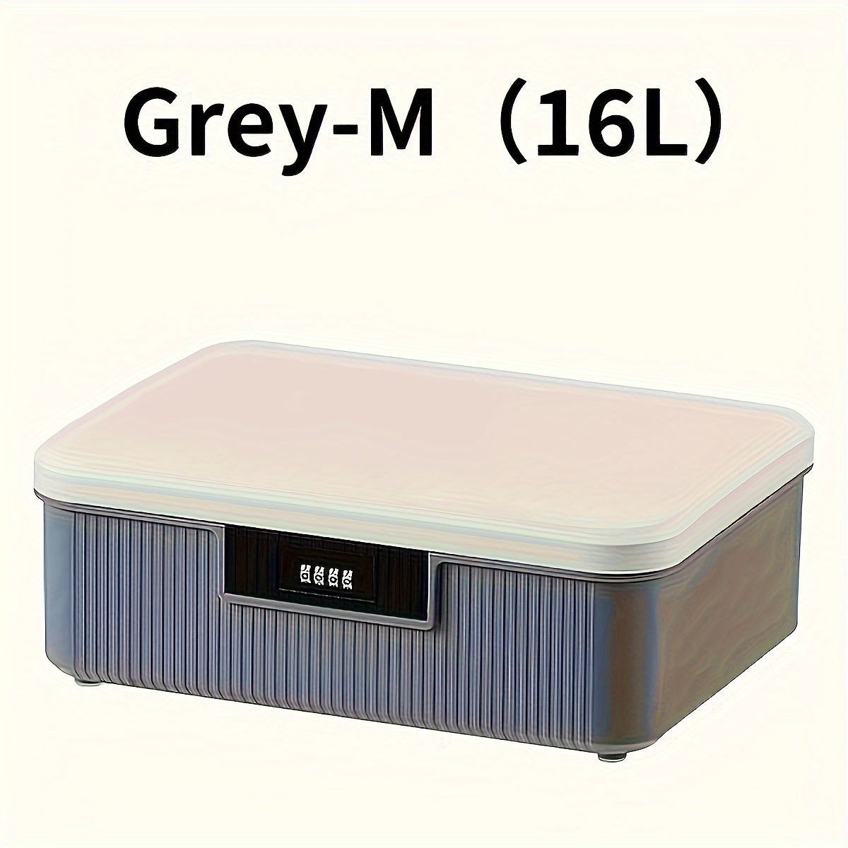 Secure Storage Box with Digital Keypad Lock – 16L Portable Safe for Home, Office & Car