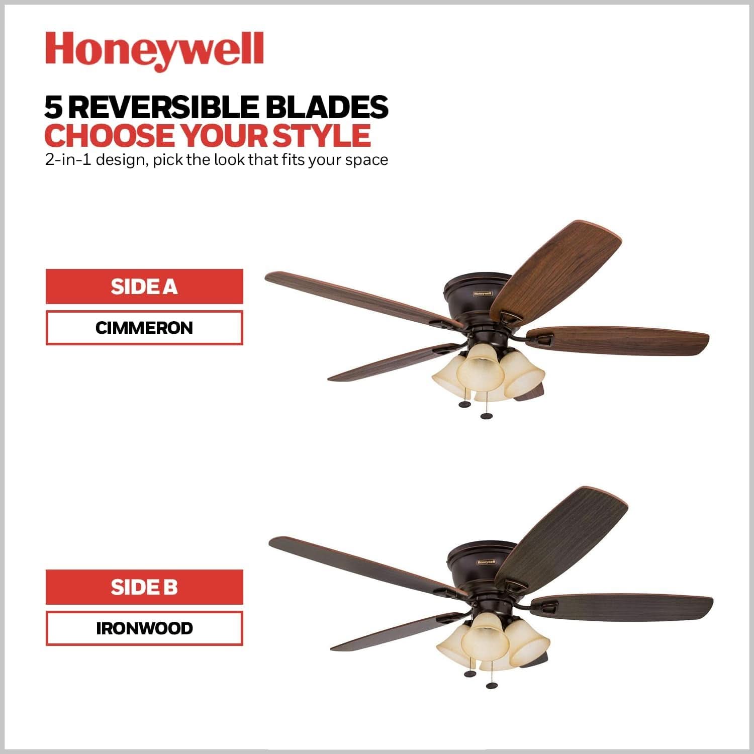 52-Inch Oil-Rubbed Bronze Ceiling Fan With LED Light-4