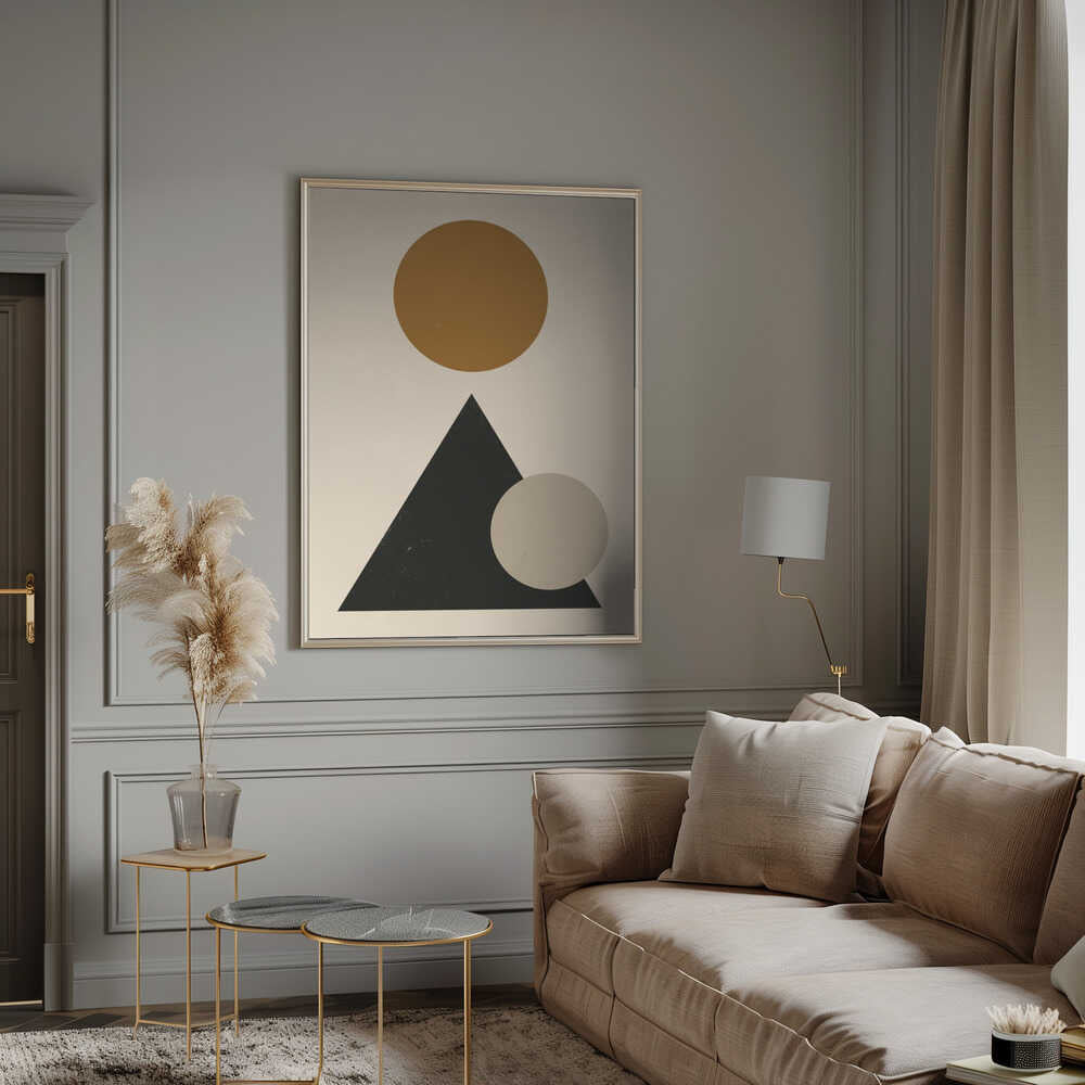 Wall art Minimalist geometric composition 03-5