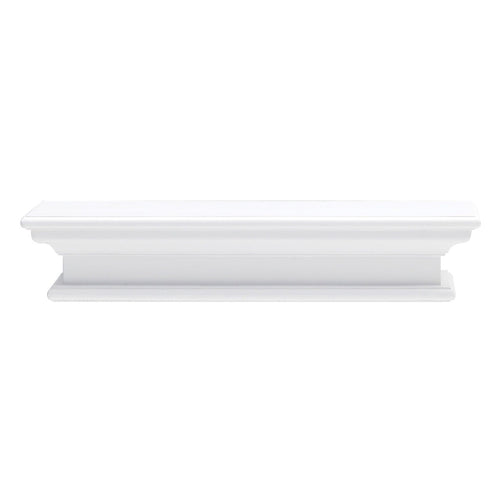 23" Classic White Floating Wall Shelf-0