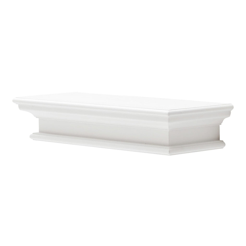 23" Classic White Floating Wall Shelf-1