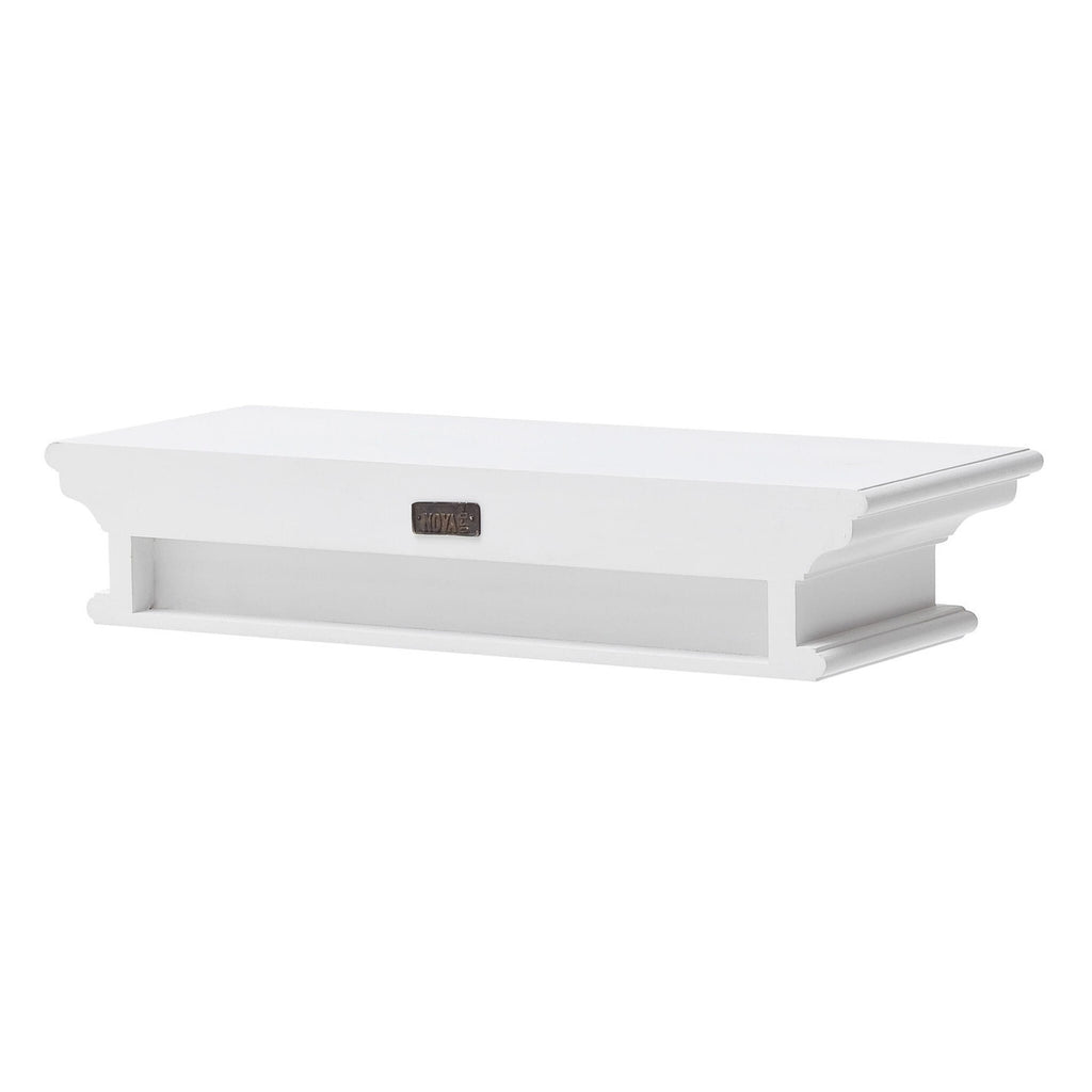 23" Classic White Floating Wall Shelf-2