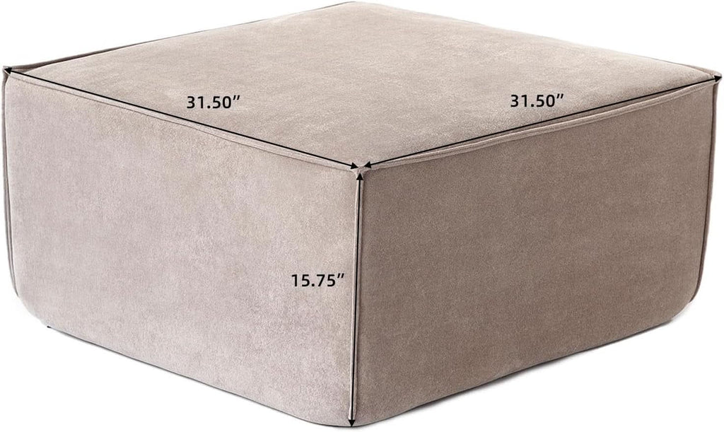 Modular Sectional Sofa Ottoman 31.5 Inches Espresso-1