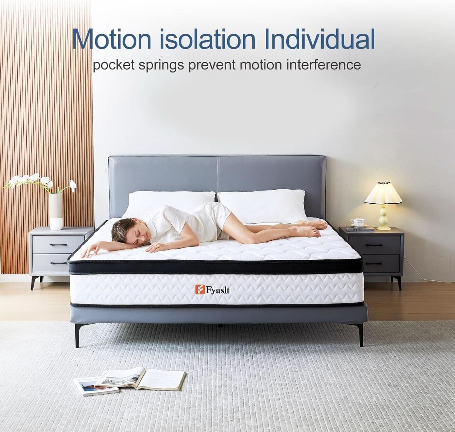 Full Size 10 Inch Hybrid Mattress Certipur US Certified-2