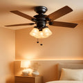 52-Inch Oil-Rubbed Bronze Ceiling Fan With LED Light-0