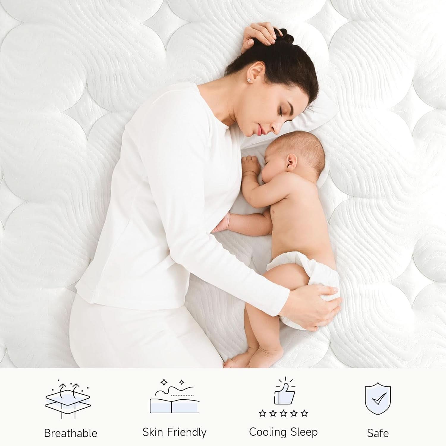 Twin XL 12Inch Hybrid Breathable MemoryFoam Pocket Springs Mattress-3