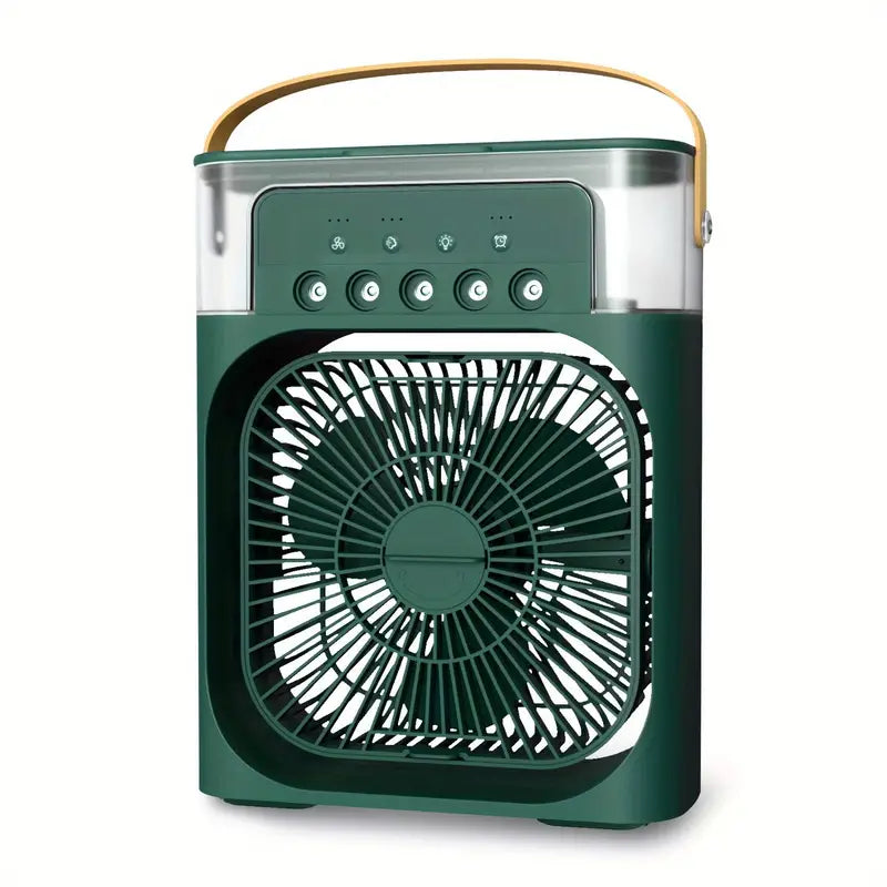 Portable Mini Air Cooler Fan with Humidifier – USB Personal Evaporative Cooler for Home & Office