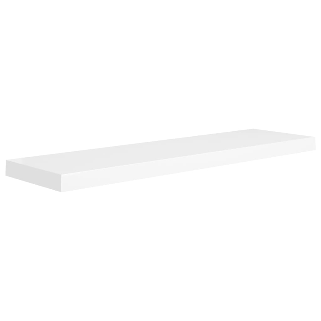 NNEVL Floating Wall Shelf White 90x23.5x3.8 cm MDF-1