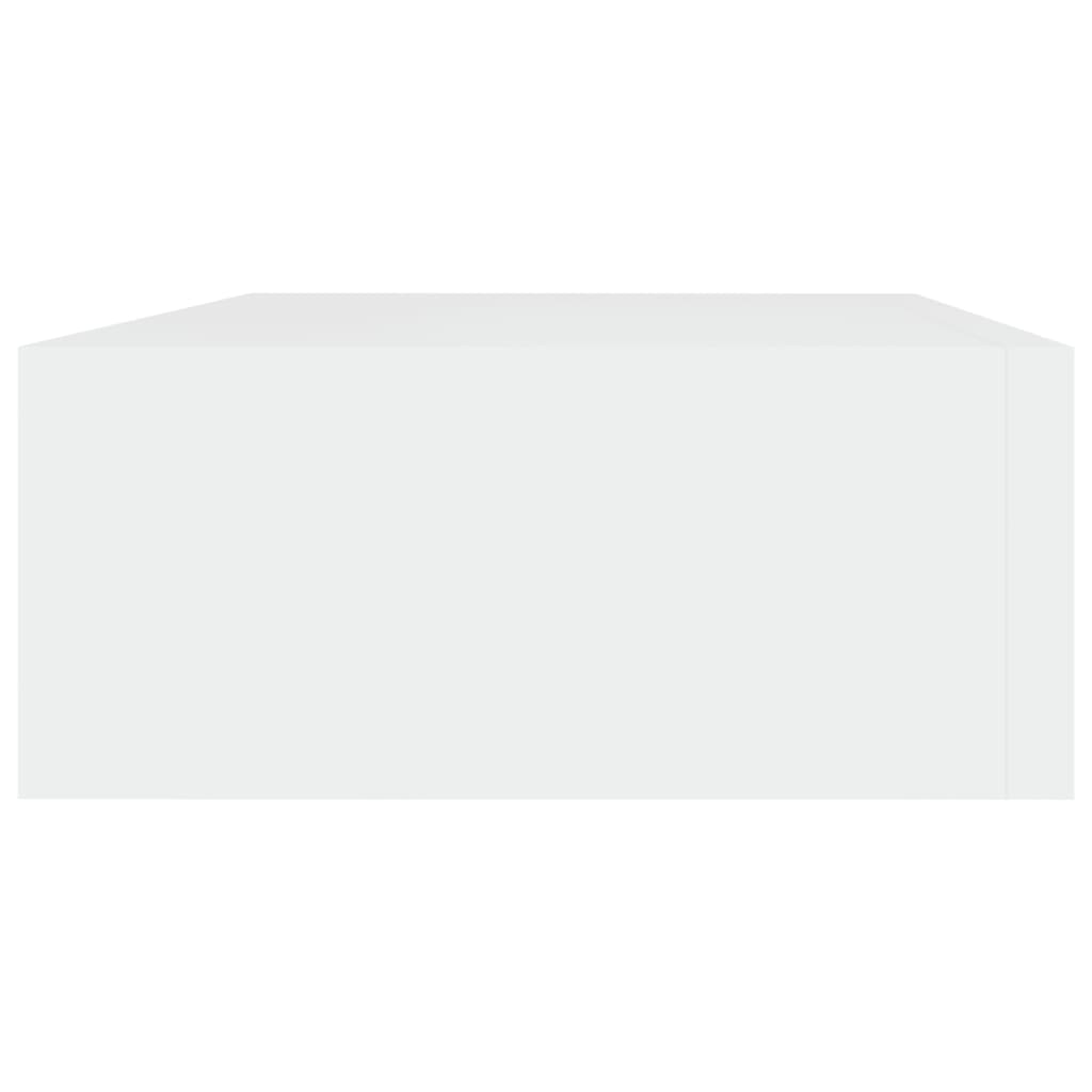 NNEVL Wall-mounted Drawer Shelf White 40x23.5x10cm MDF-4