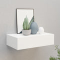 NNEVL Wall-mounted Drawer Shelf White 40x23.5x10cm MDF-0