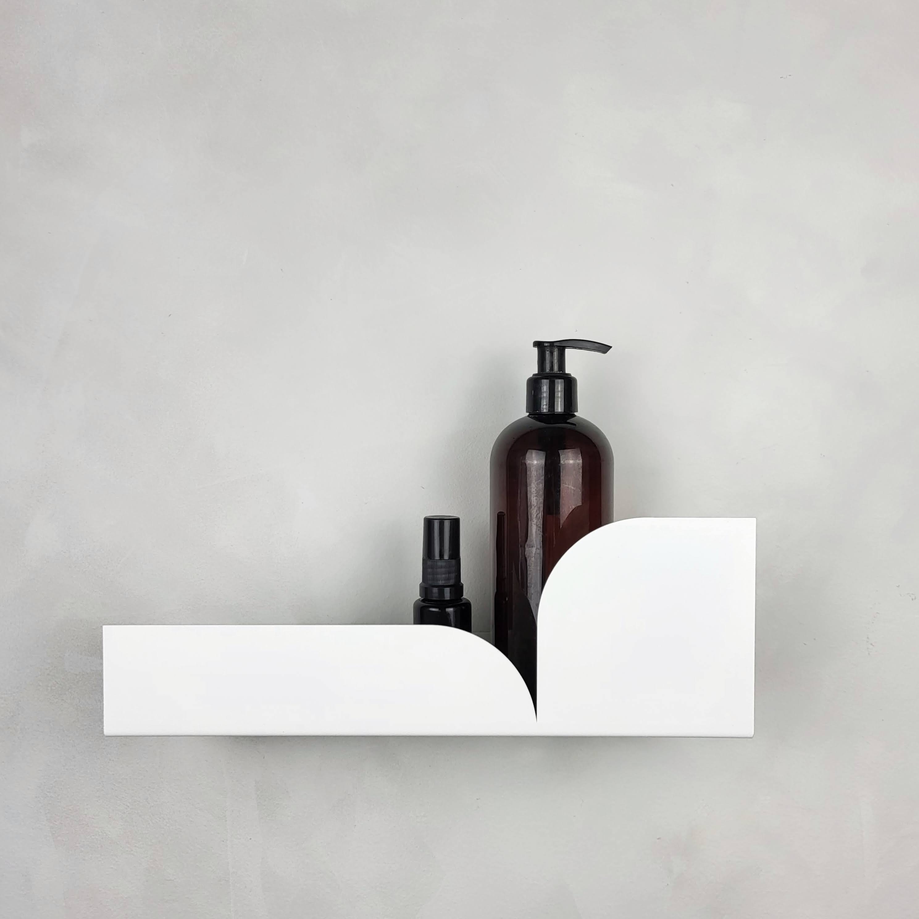 Estantería de pared metálica Torino – repisa flotante mediana