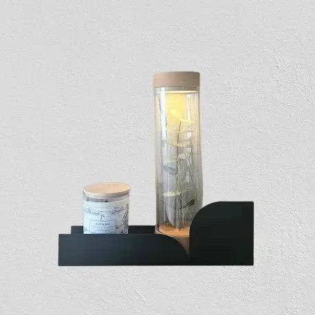 Estantería de pared metálica Torino – repisa flotante mediana