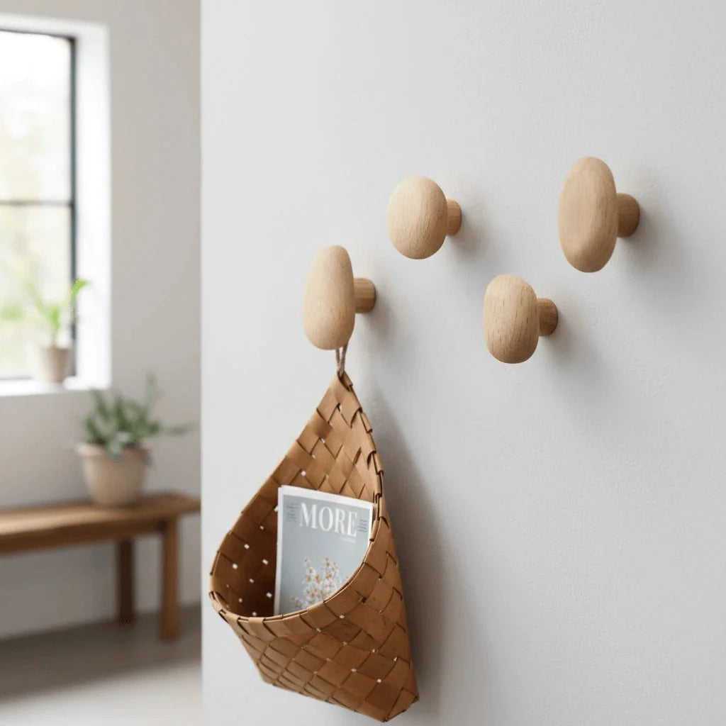 Perchas pared Verona Stone – madera forma piedra natural