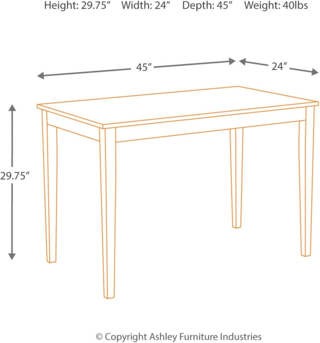 Kimonte Black Dining Room Table Rectangular Contemporary-2