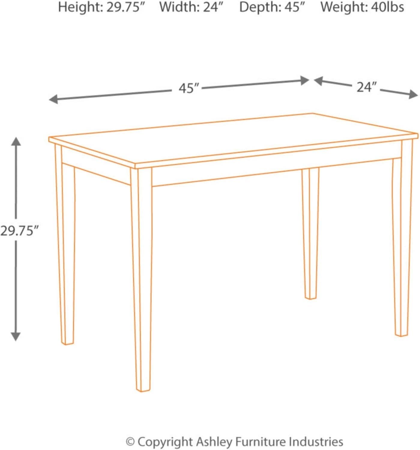 Kimonte Black Dining Room Table Rectangular Contemporary-2