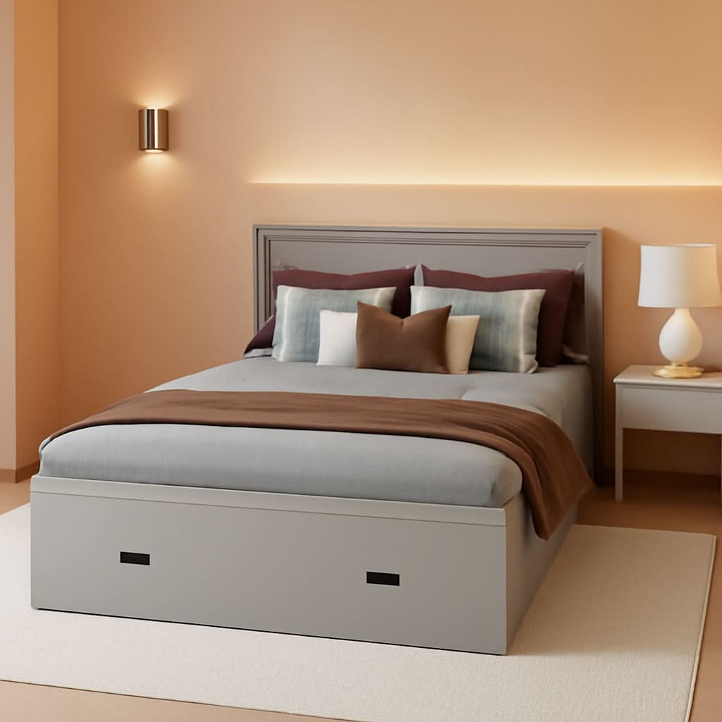 57 Inch Murphy Bed With Integrated Storage Solution-0