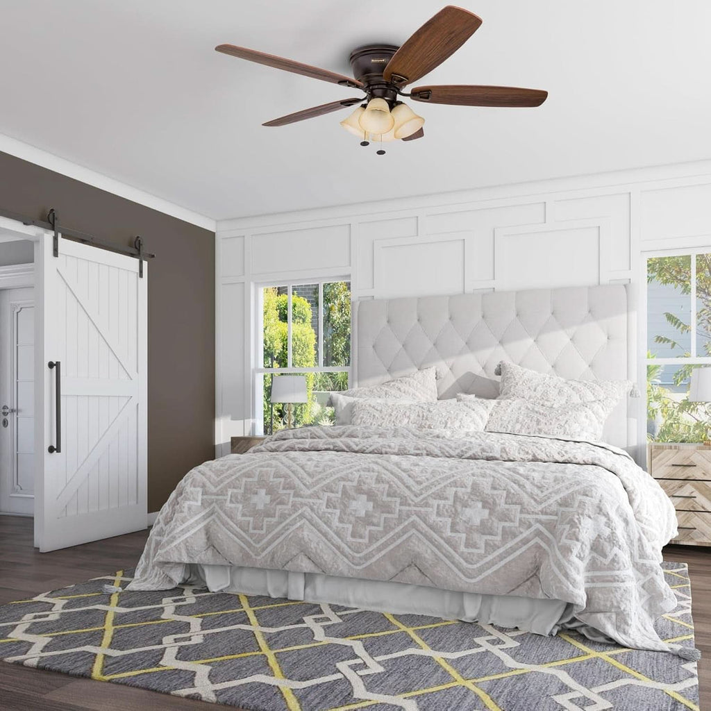 52-Inch Oil-Rubbed Bronze Ceiling Fan With LED Light-1