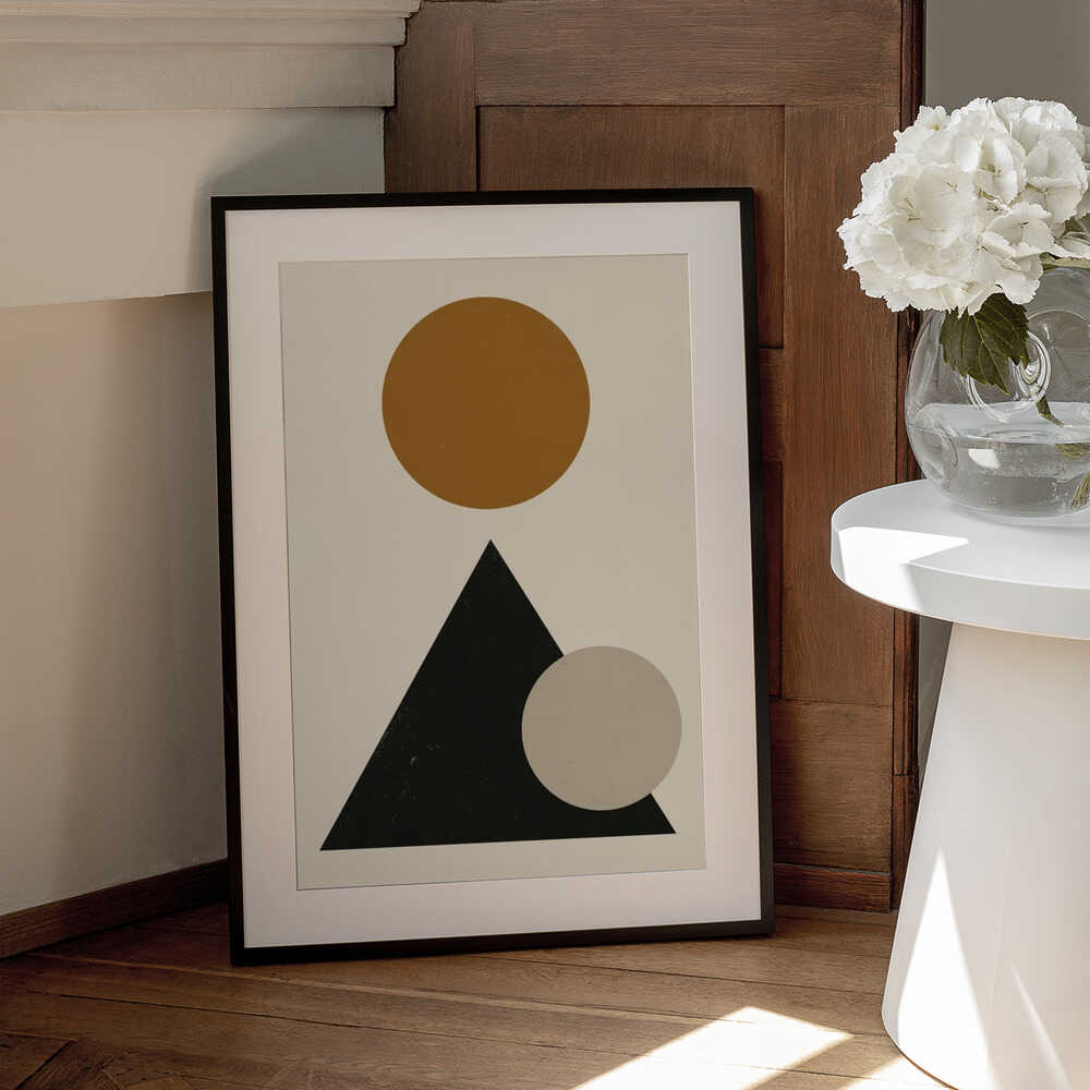 Wall art Minimalist geometric composition 03-4