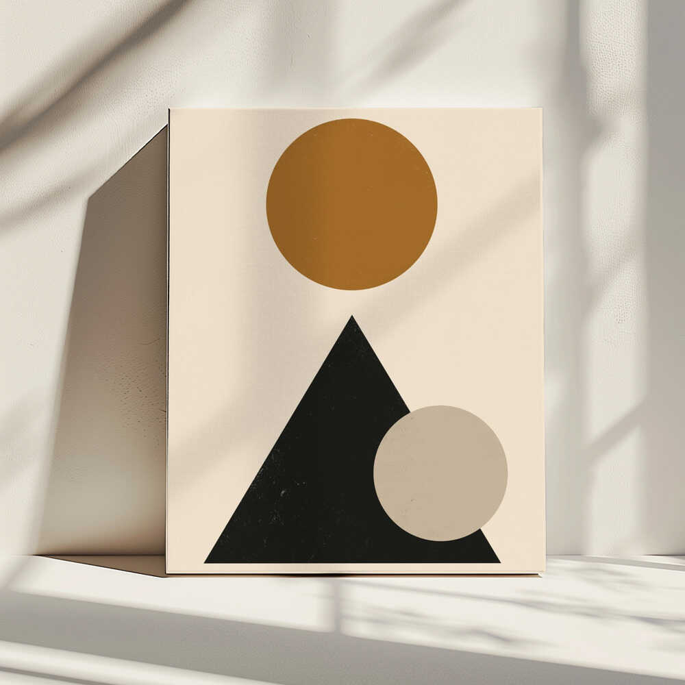 Wall art Minimalist geometric composition 03-3